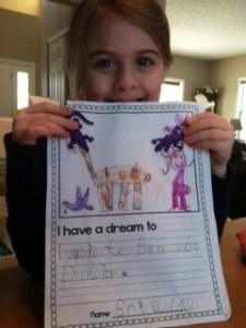 Dreams to become a zoo doctor...